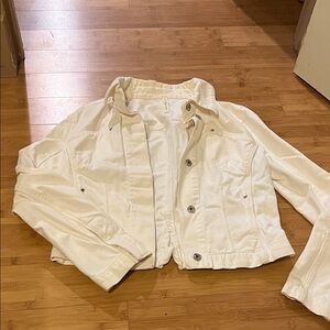 Women's White Jean Jacket